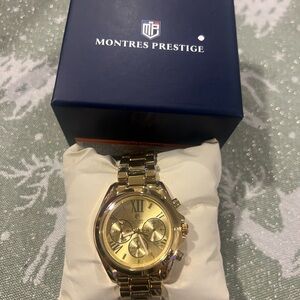 Montres Prestige Gold Watch
